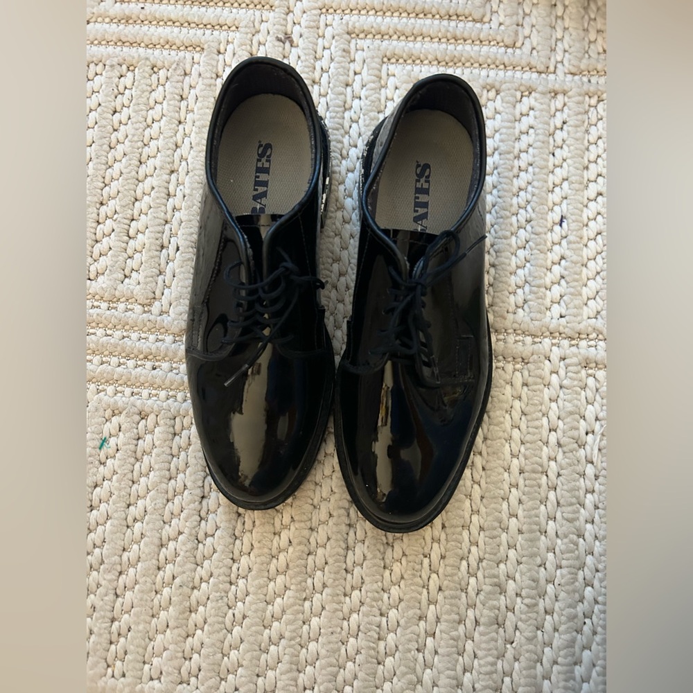 Bates Oak Tan Prime Classic Minimalist Black Shiny Men’s 11-12 Dance/Tap Shoes